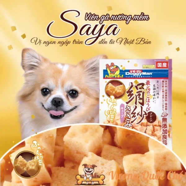 Snack Cho Chó Gà Nướng Mềm SAYA Doggyman 100g: Ngon Khó Cưỡng!